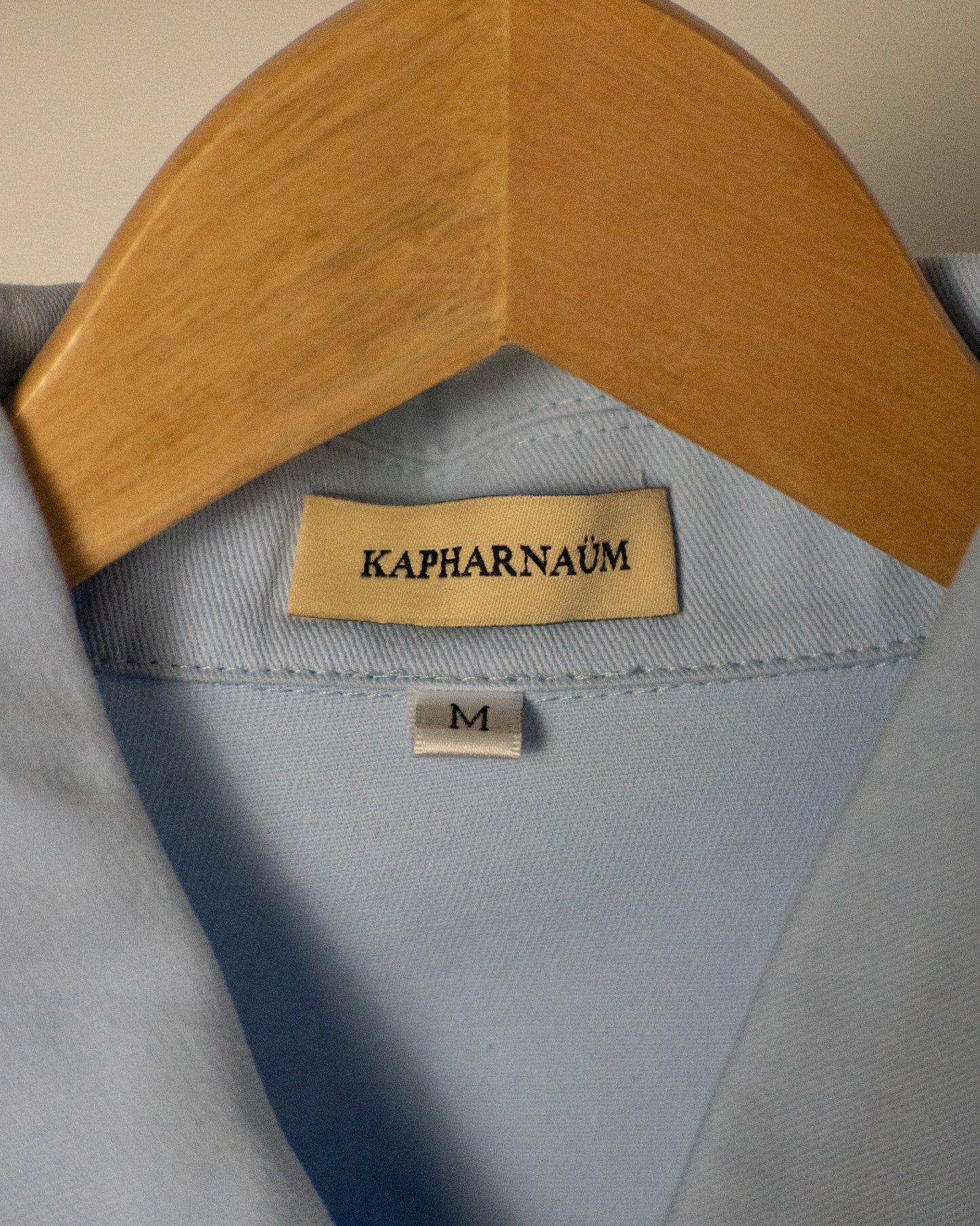 KAPH BOXY BLUE BUTTON-UP SHIRT